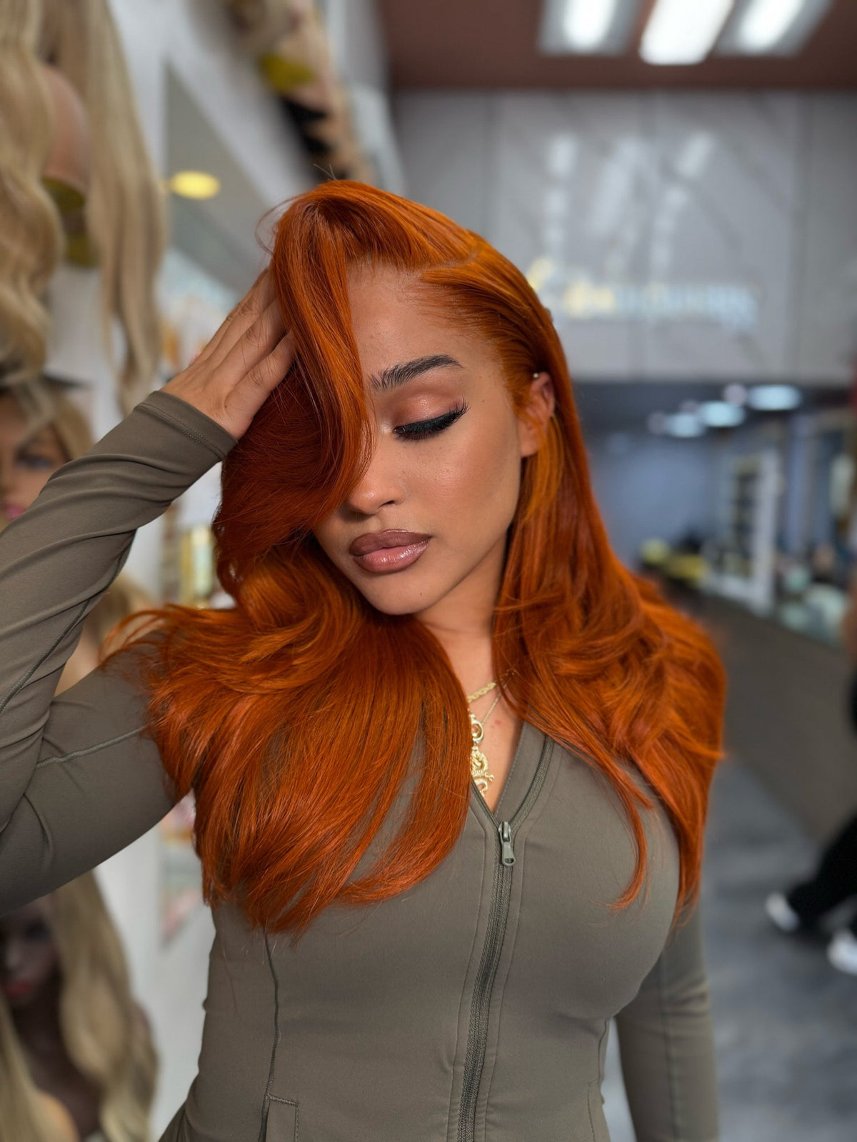 Ginger Spice Lace Wig