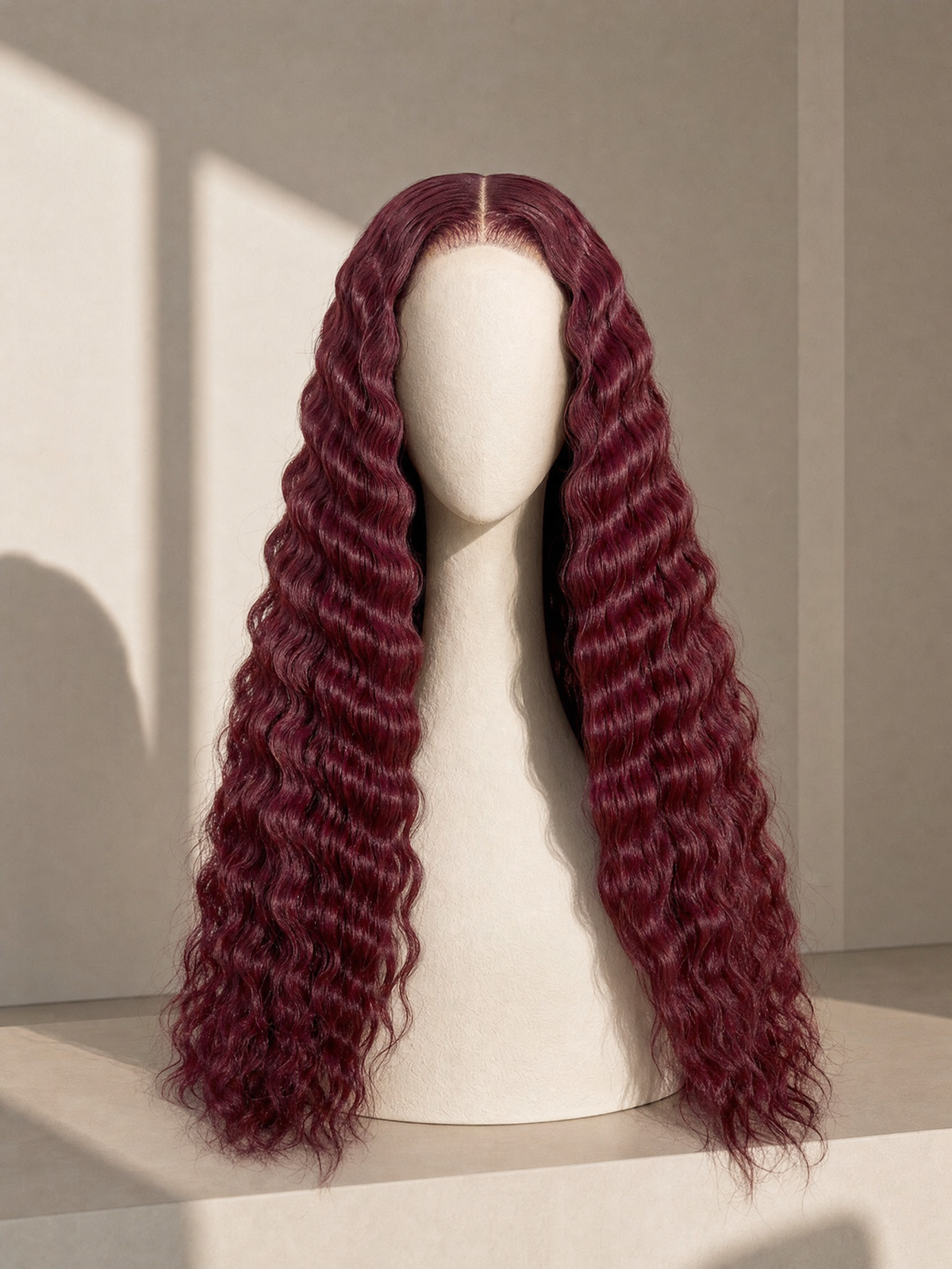 Burgundy Closure Wig