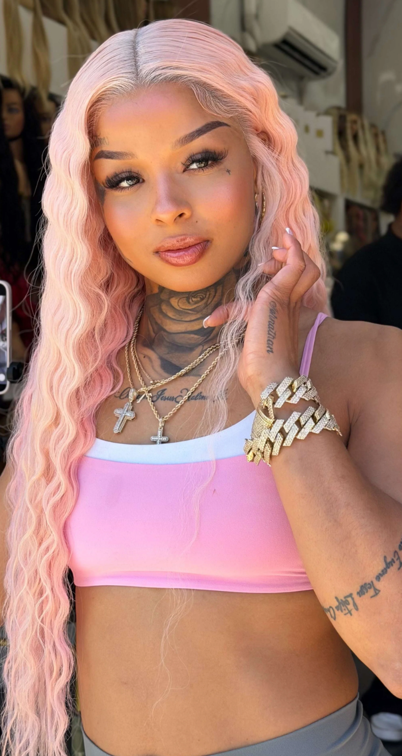 Rock Pink Lace Wig
