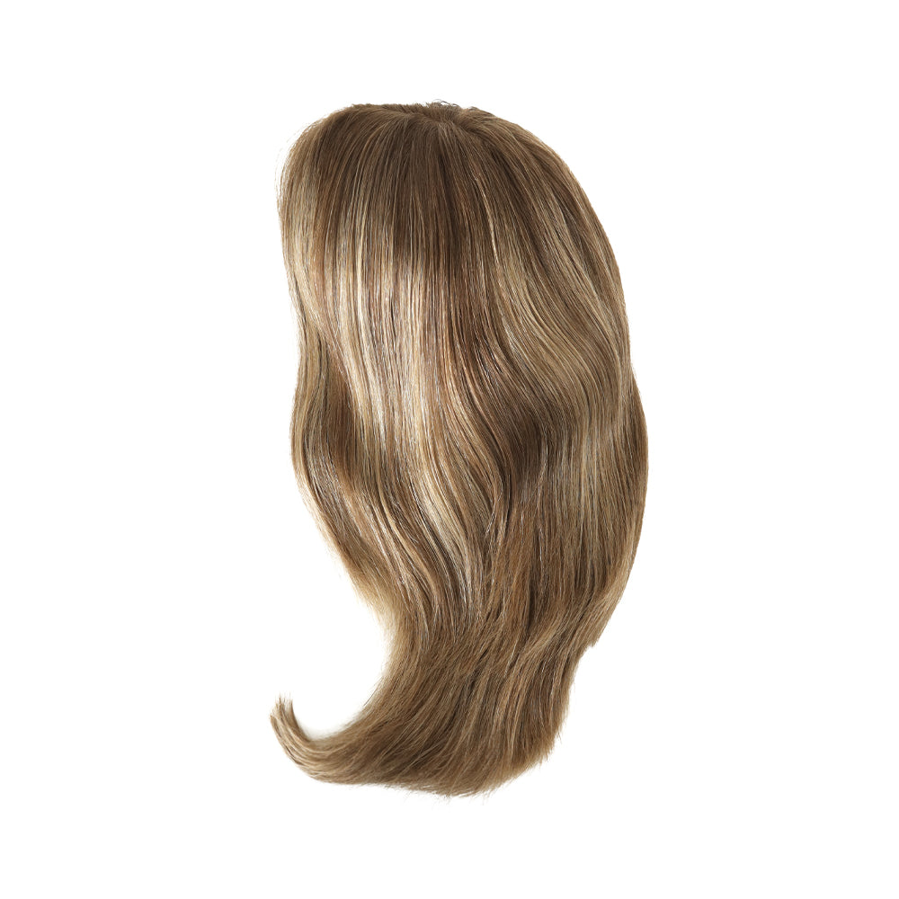 Light brown wavy bob wig with layered texture