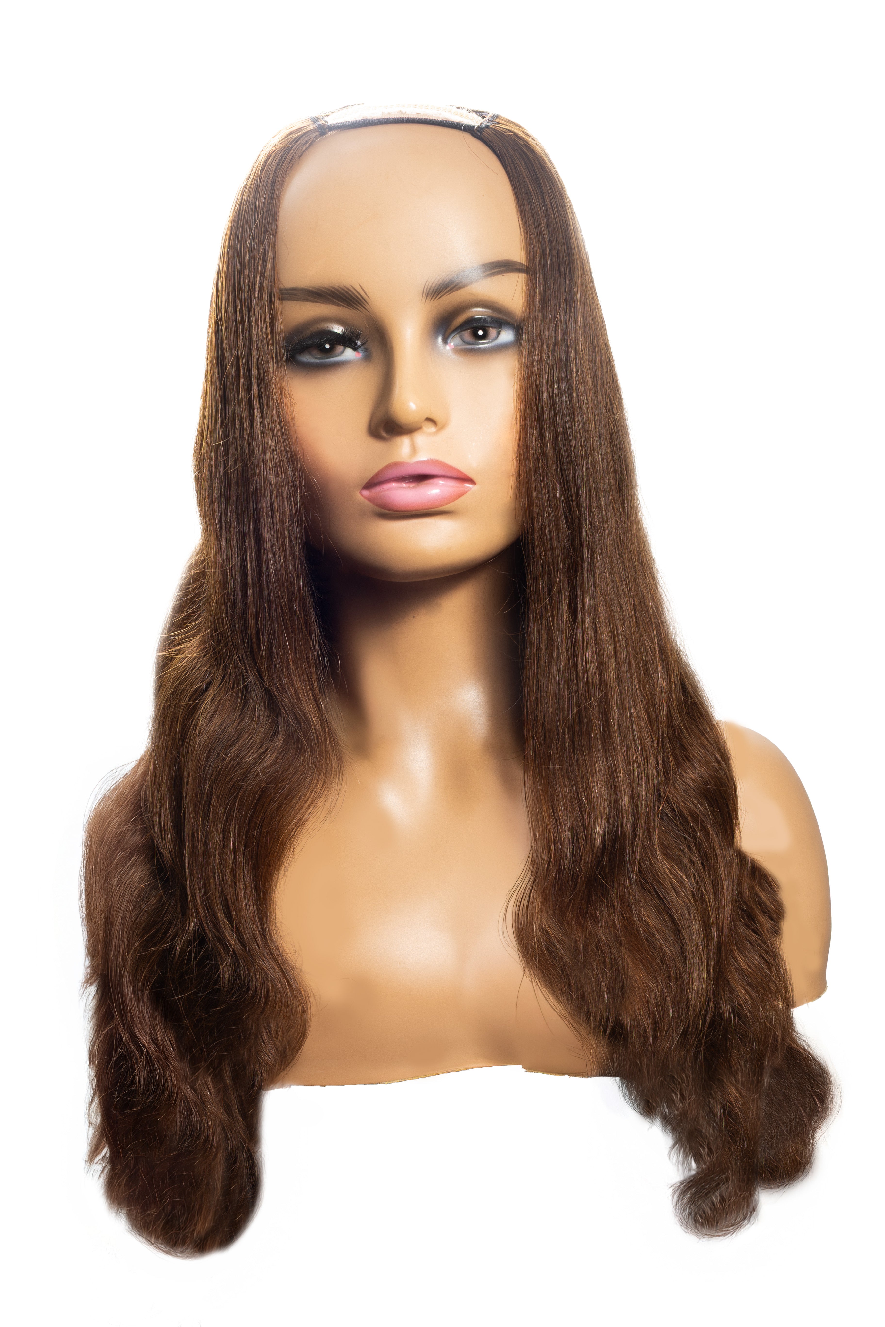 Brown U-Part Wig