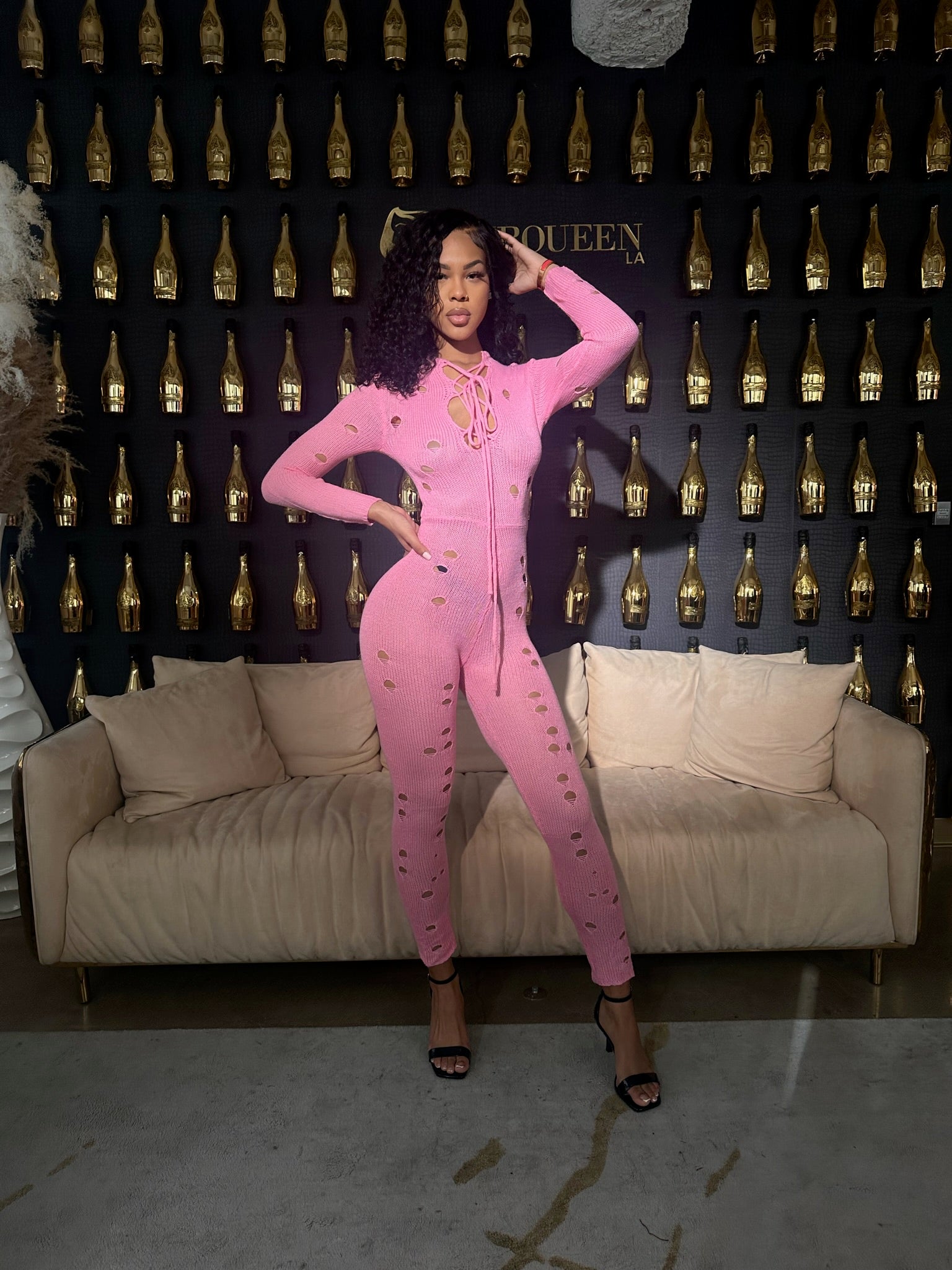 Pink store queen jumpsuit