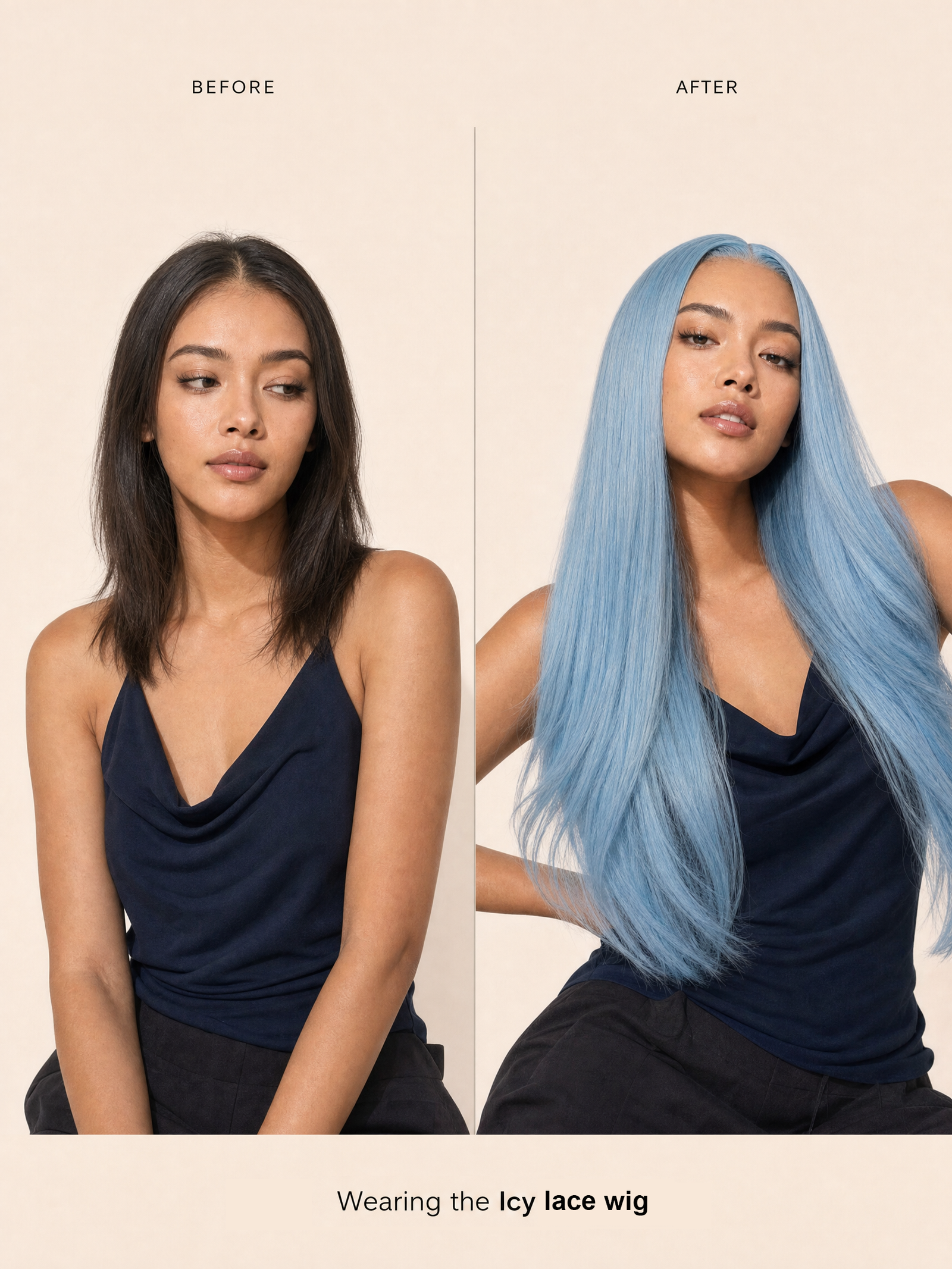 Icy Blue Lace Wig