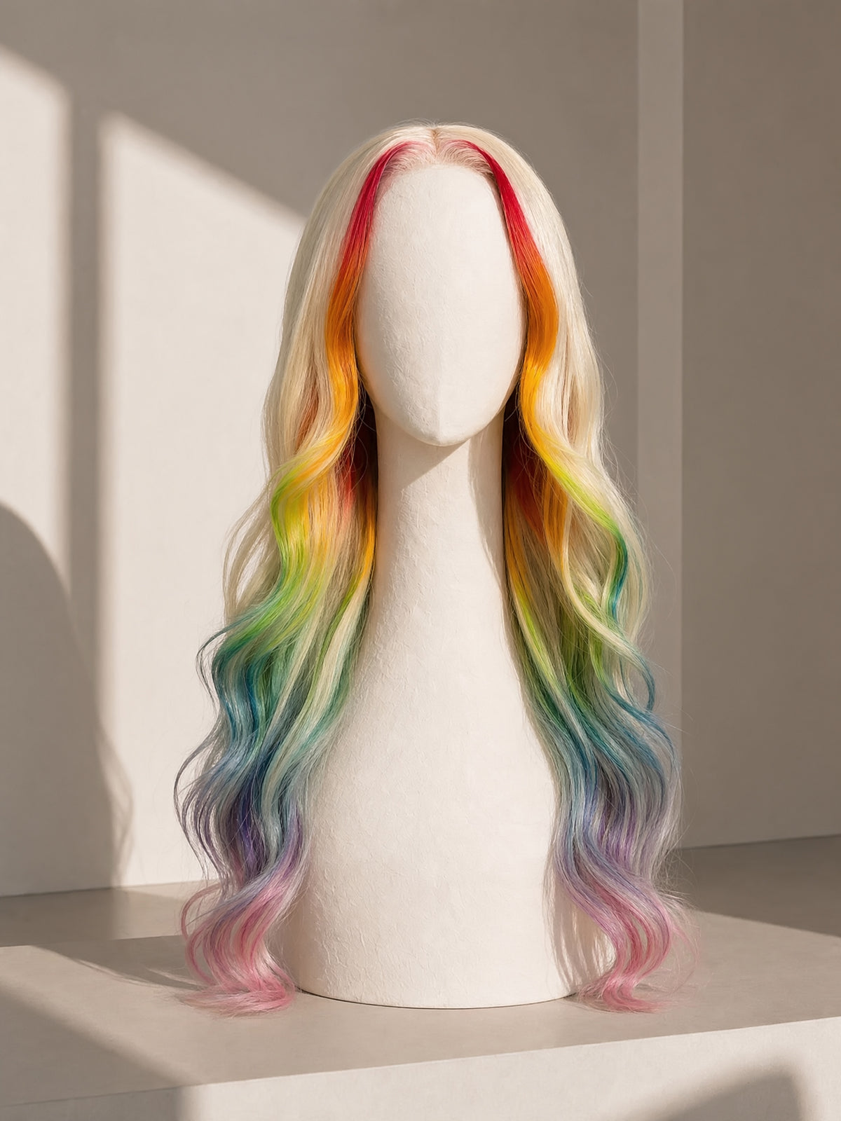Icy Rainbow Lace Wig