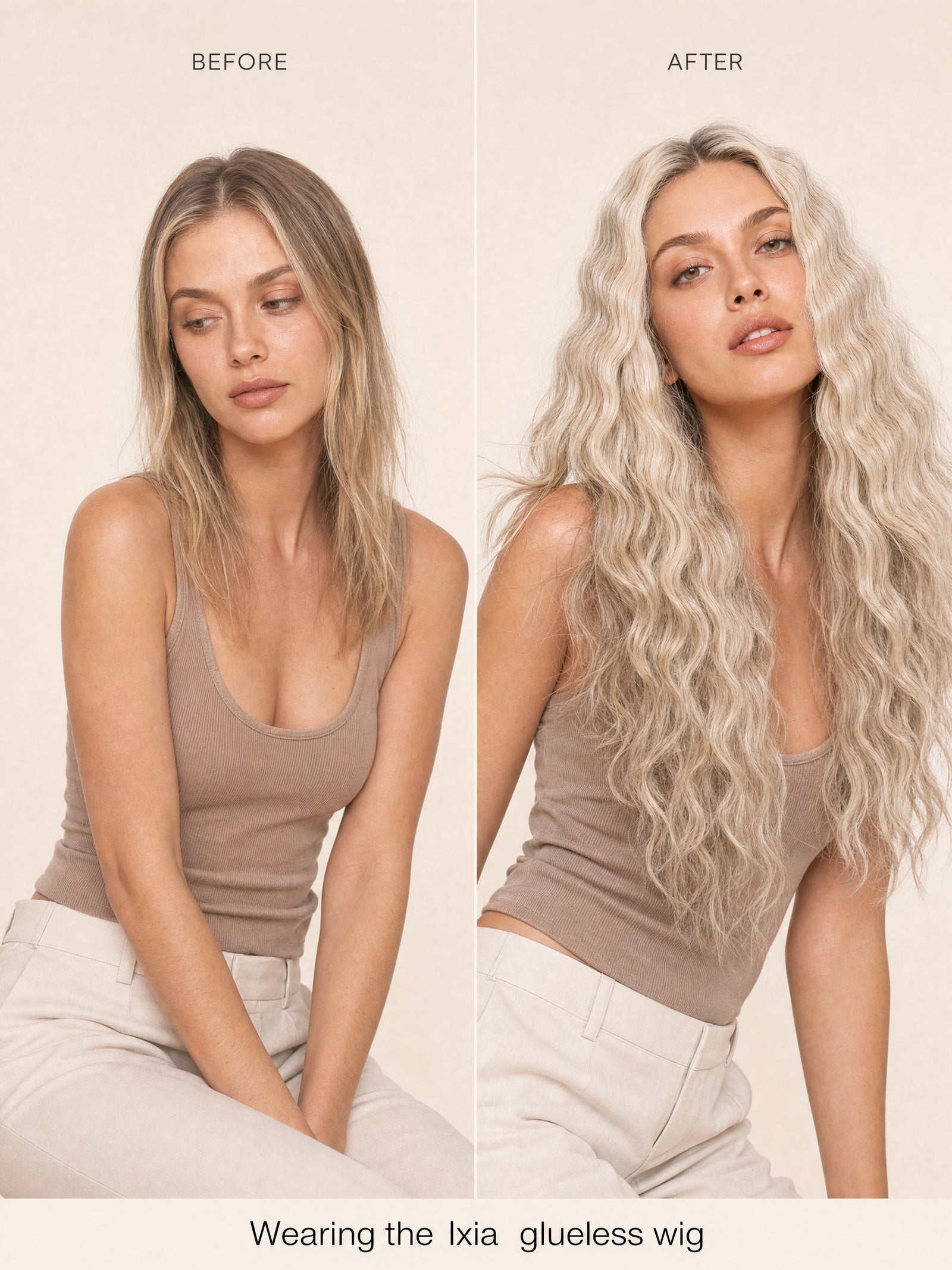 Ixia glueless wig