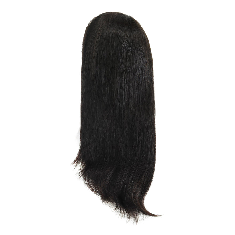 Fine Mono Black Medical Wig