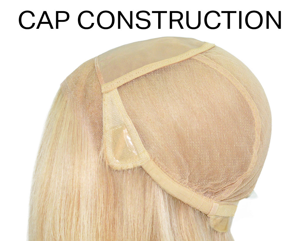 Cool Toned Brown with Light Blonde Highlights Welded Lace Medical Wig