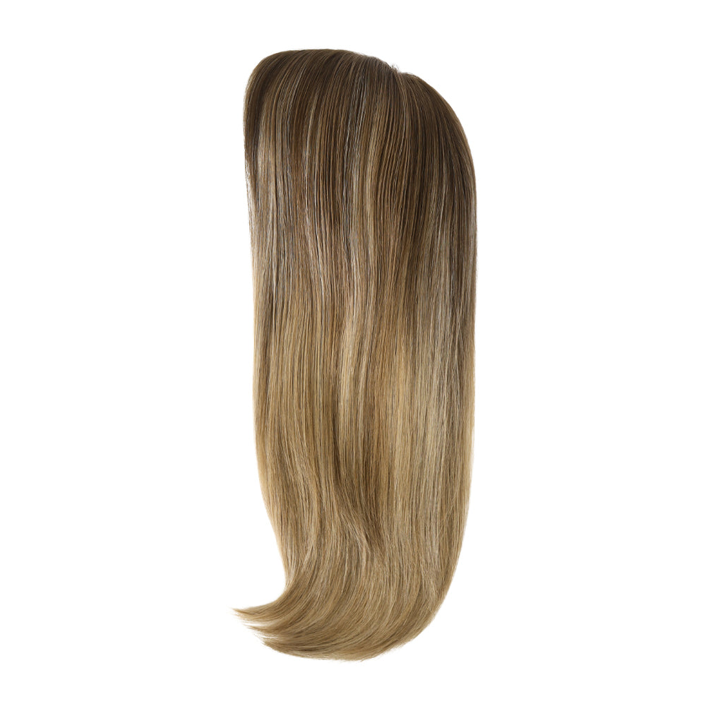 Brown with Light Highlights Welded Lace Medical Wig