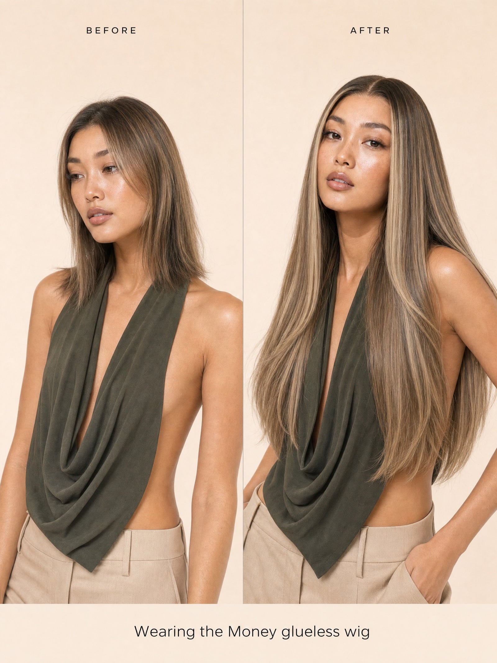 Money glueless wig