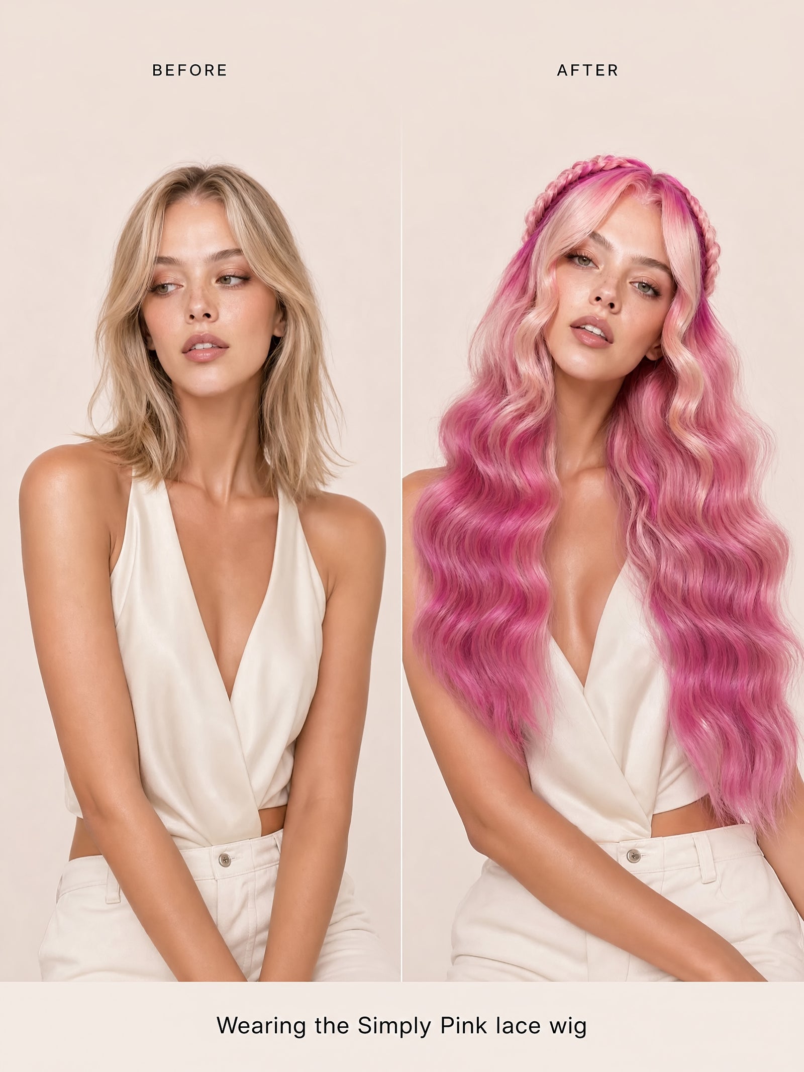 Simply Pink Lace Wig