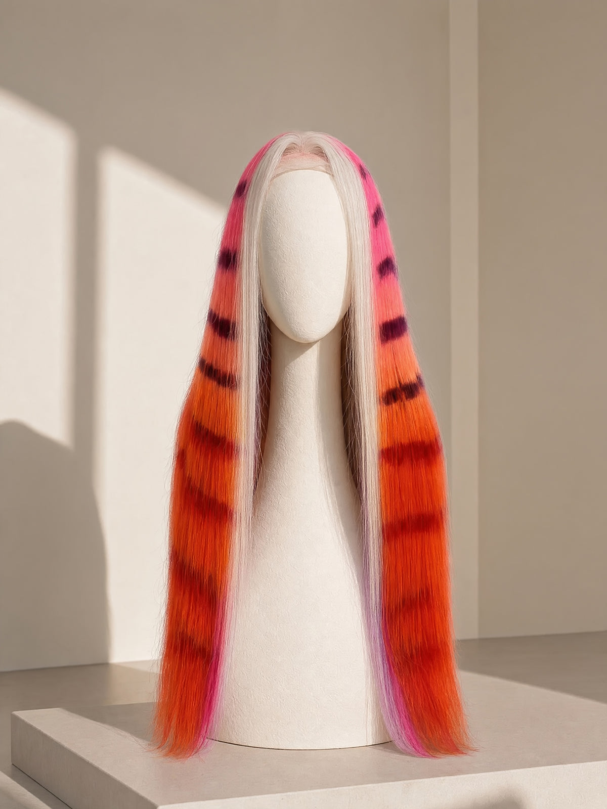 Sunset Striped Lace Wig