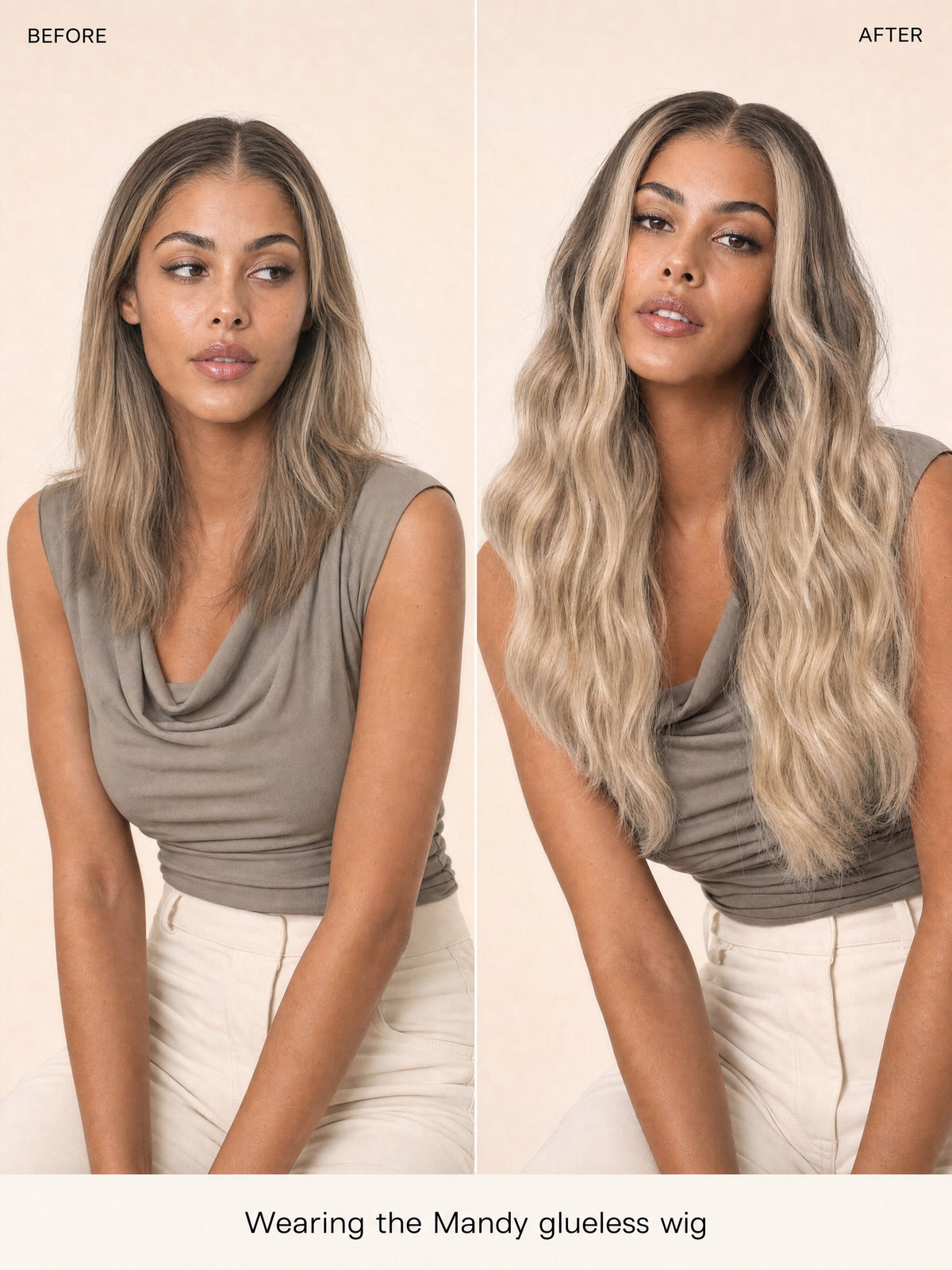 Mandy glueless wig
