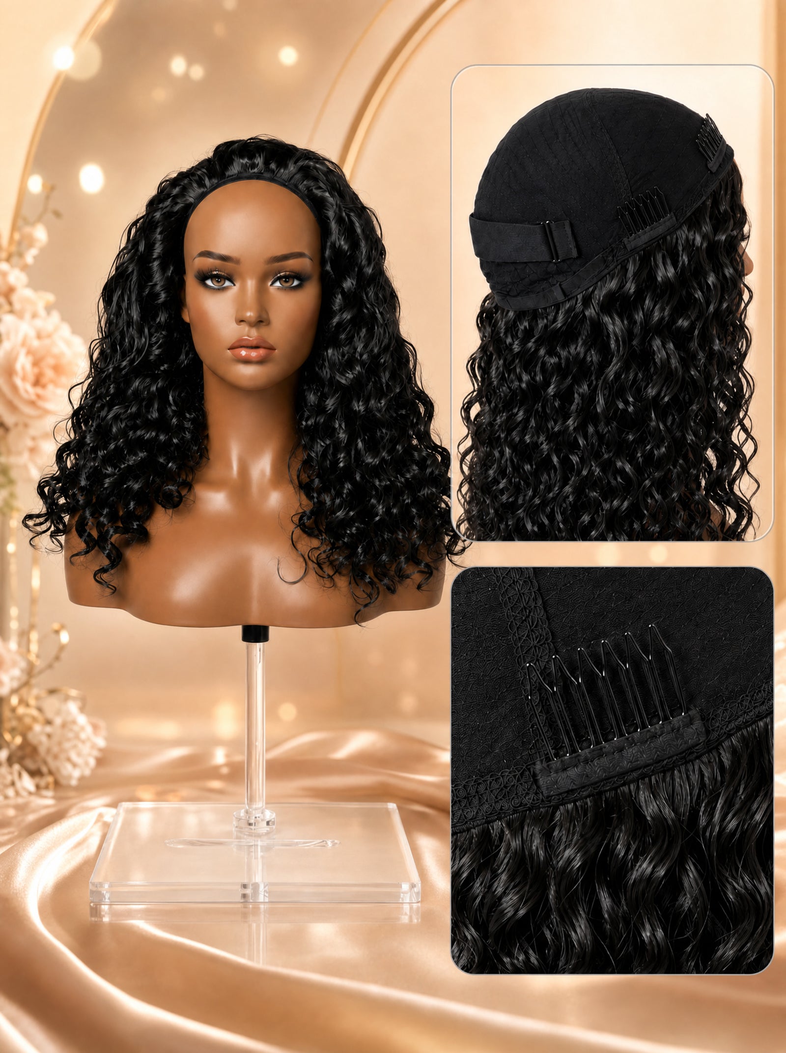 Capri Water Wave Half Wig