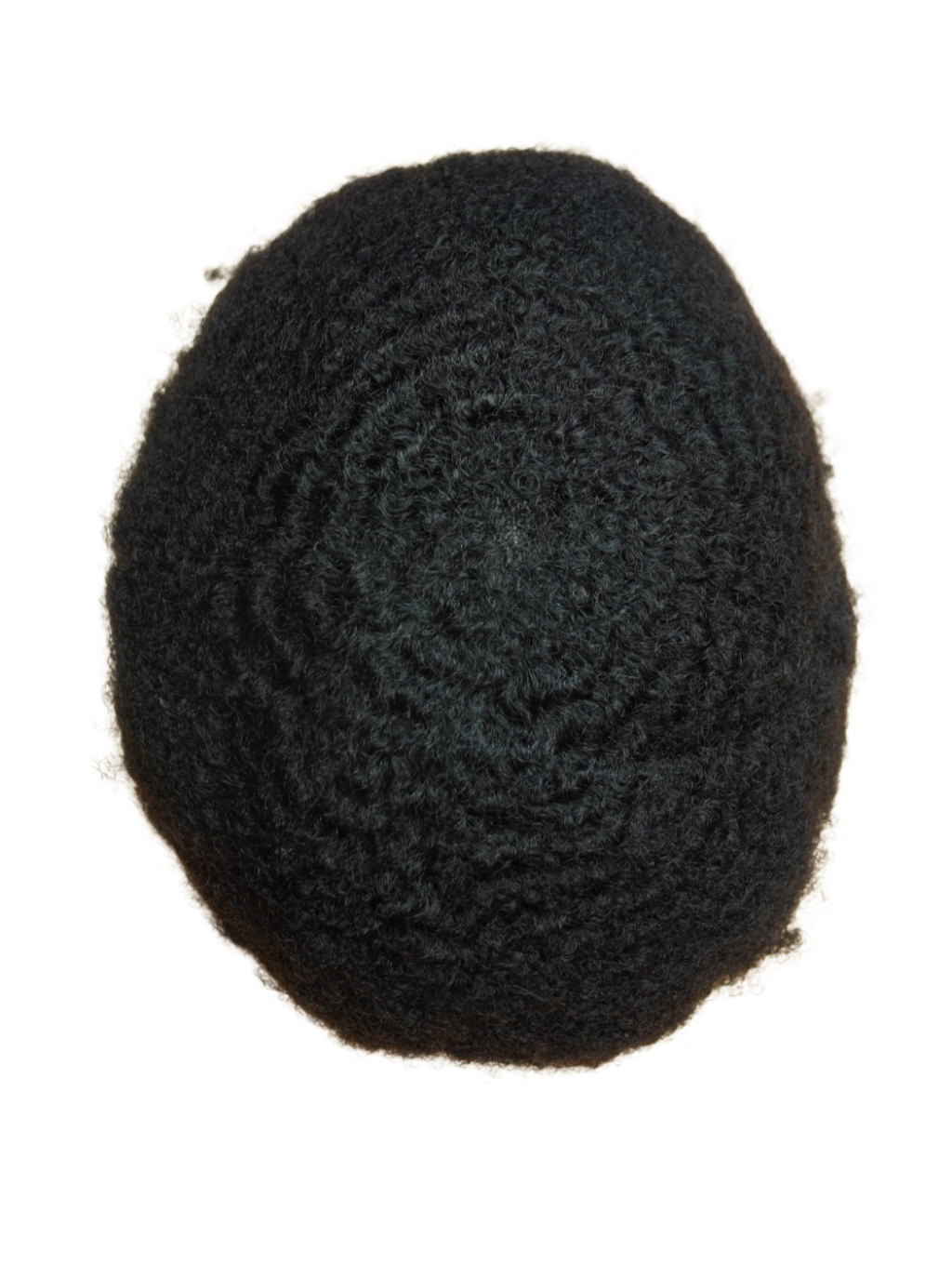 Bio 4mm 100% Human Hair Men's Toupee Natural Black