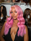 Electric Pink Lace Wig