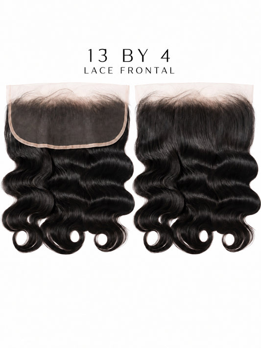 13x4 HD lace frontal, dark wavy black hair with loose curls and lace cap edge