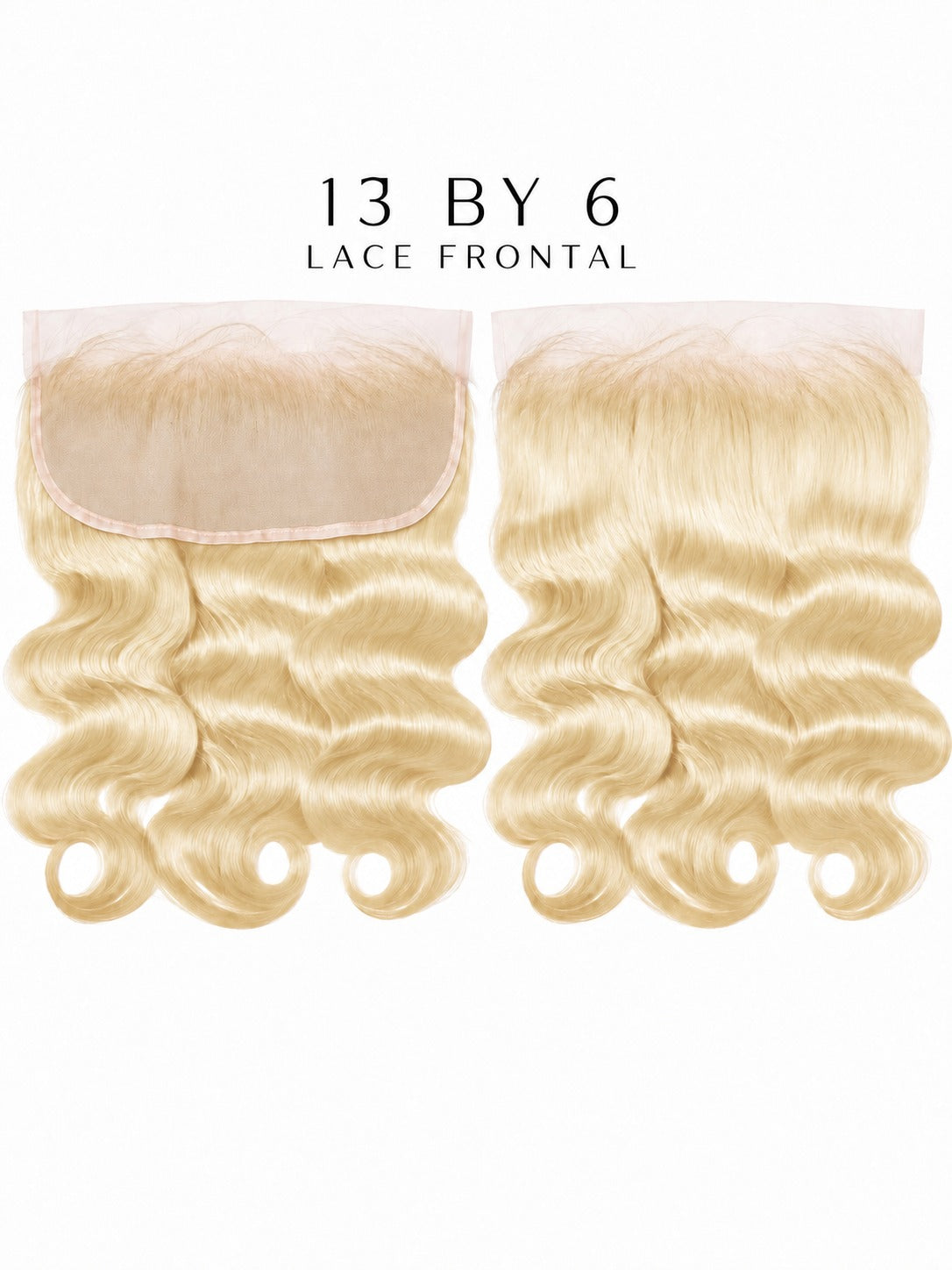 13x6 HD lace frontal with blonde loose waves and sheer lace base