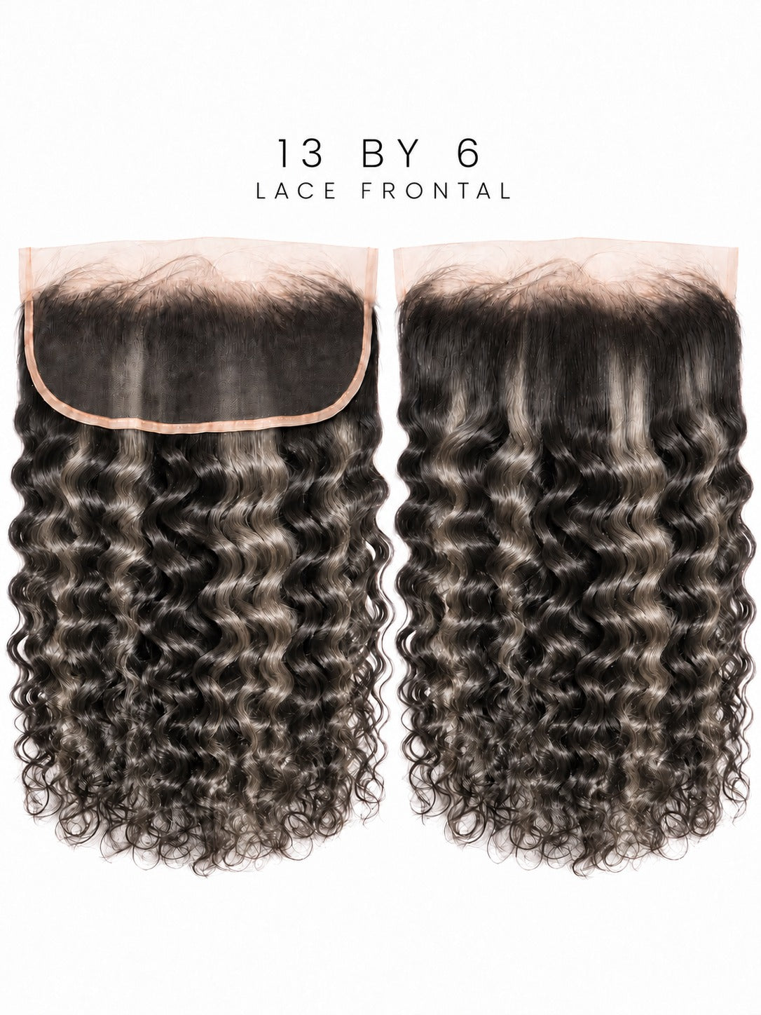 13x6 HD lace frontal with curly dark hair and tight, bouncy ringlets