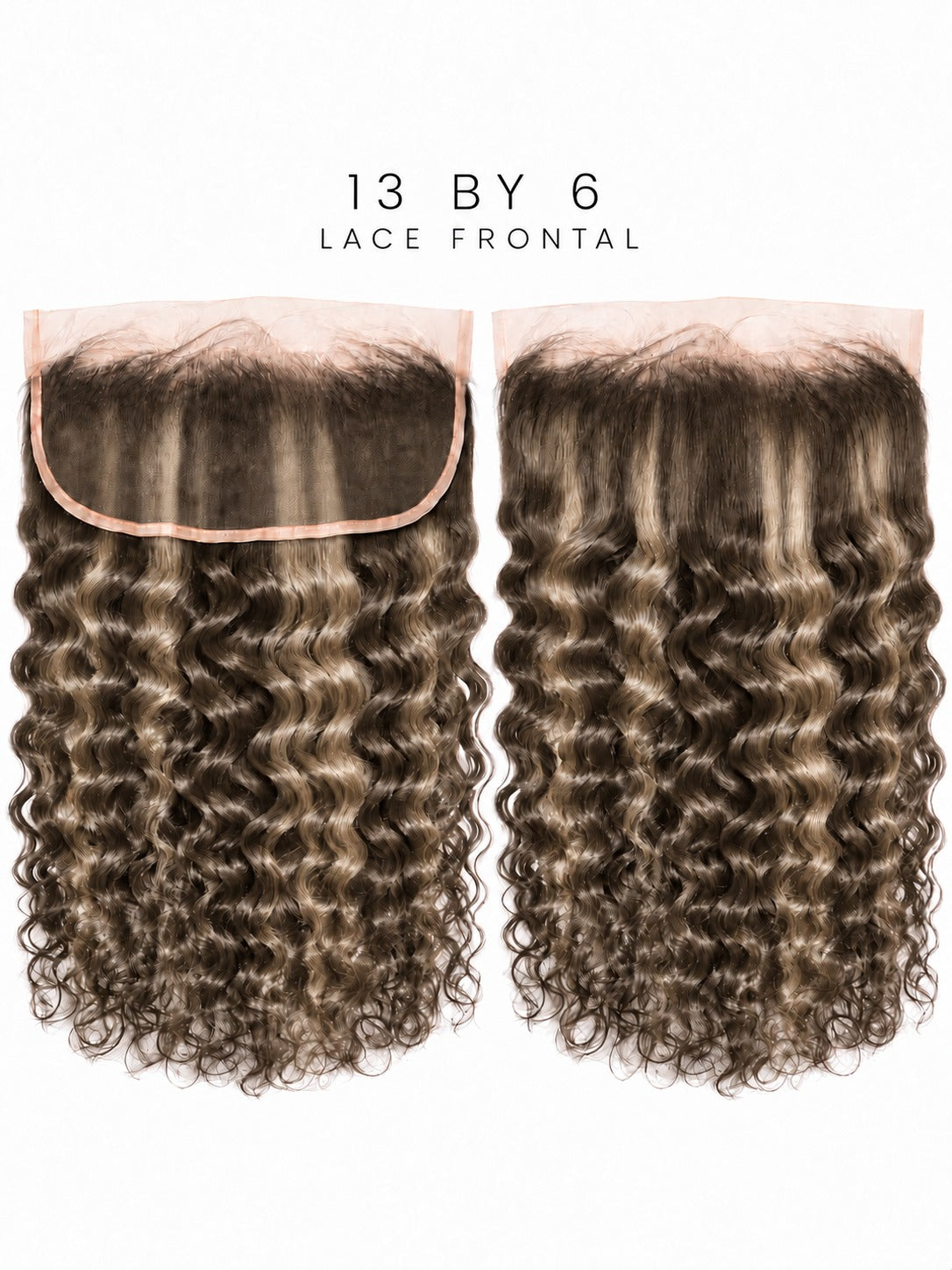 Lace front hairpiece with defined tight curls, dark brown textured hair