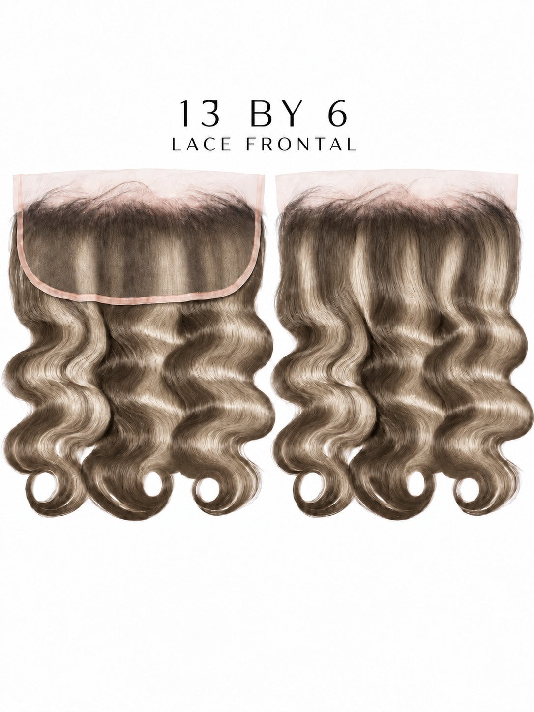 HD lace frontal wig with loose wavy texture, dark brown hair, full cap
