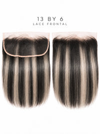 Black 13x6 lace frontal with straight hair and sheer lace hairline