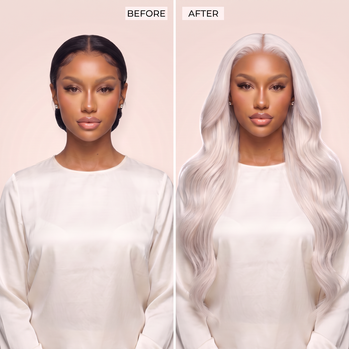 Icy lace wig