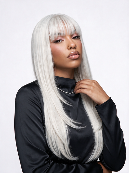 Ice bang lace wig