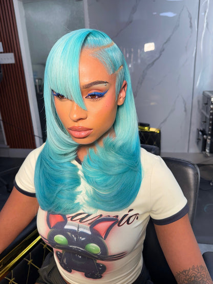 Blue Diamond Lace Wig