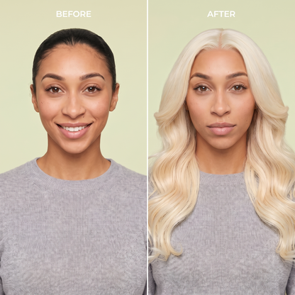 Blonde T lace wig