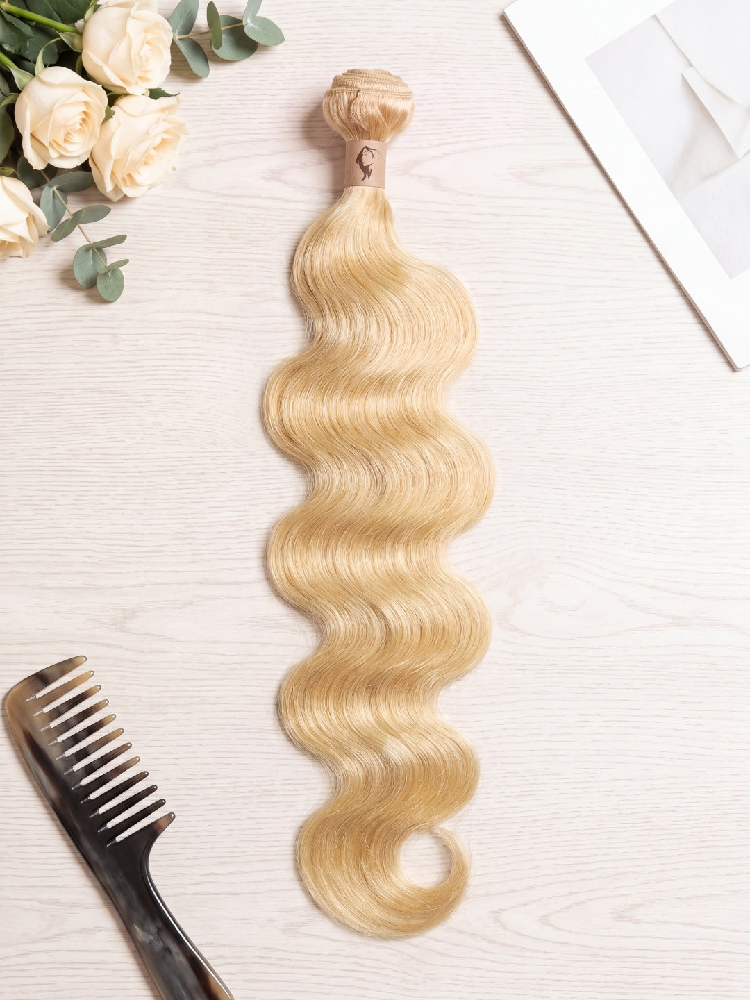 613 blonde bundle, body wave texture, 613 blonde