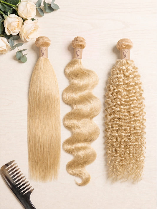 613 blonde bundle in 613 blonde, full weft