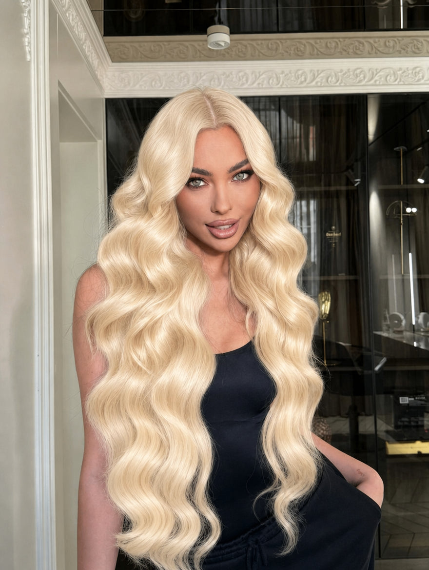 Brazilian 613 Bundles worn, styled look 6