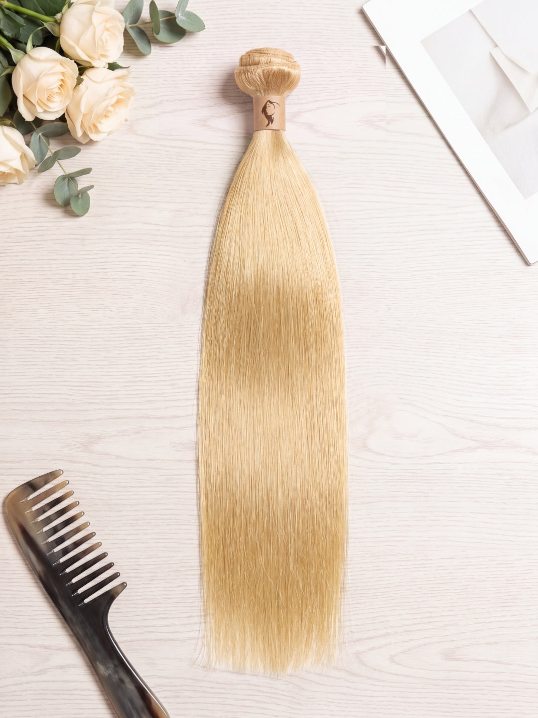 613 blonde bundle, straight texture, 613 blonde