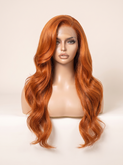Ginger spice lace wig
