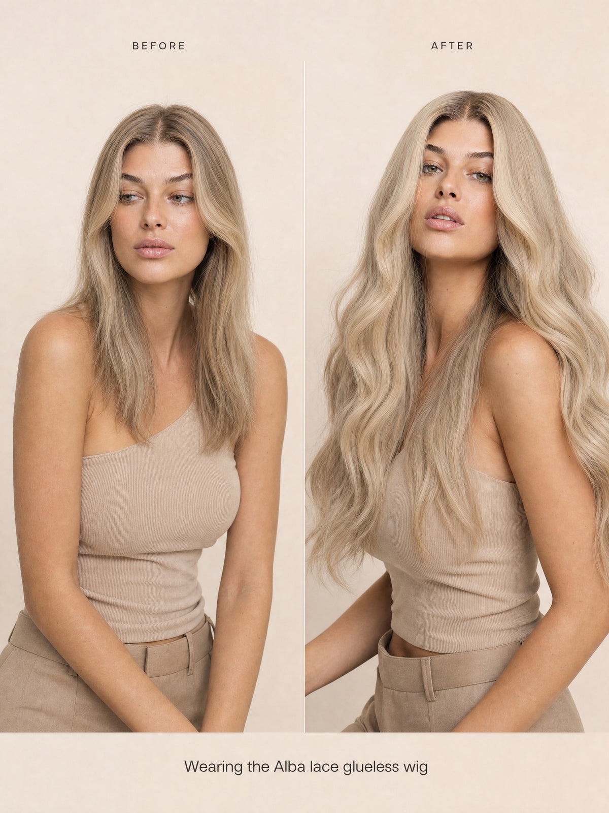 Alba glueless  wig