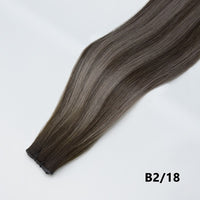 Straight tape-in extensions (B2/18) with flat tape end