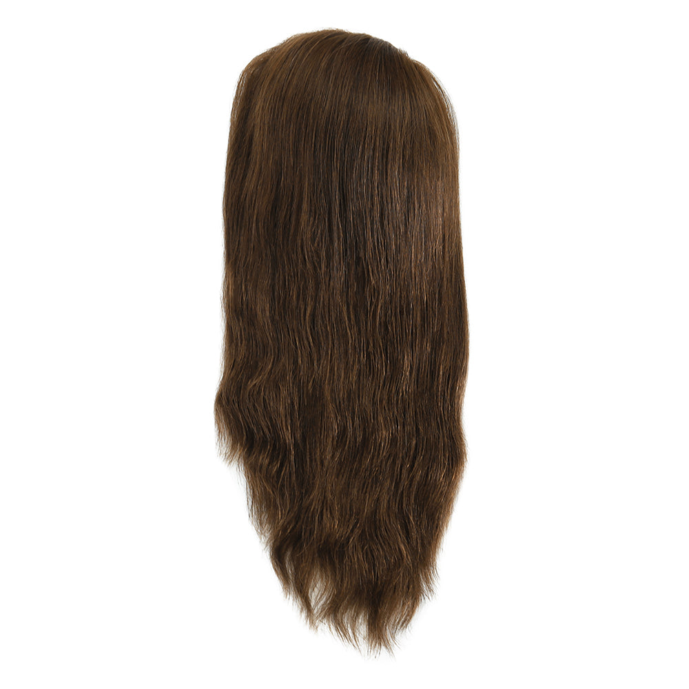 Chestnut Brown Medical Wig with Thin Polyskin Base