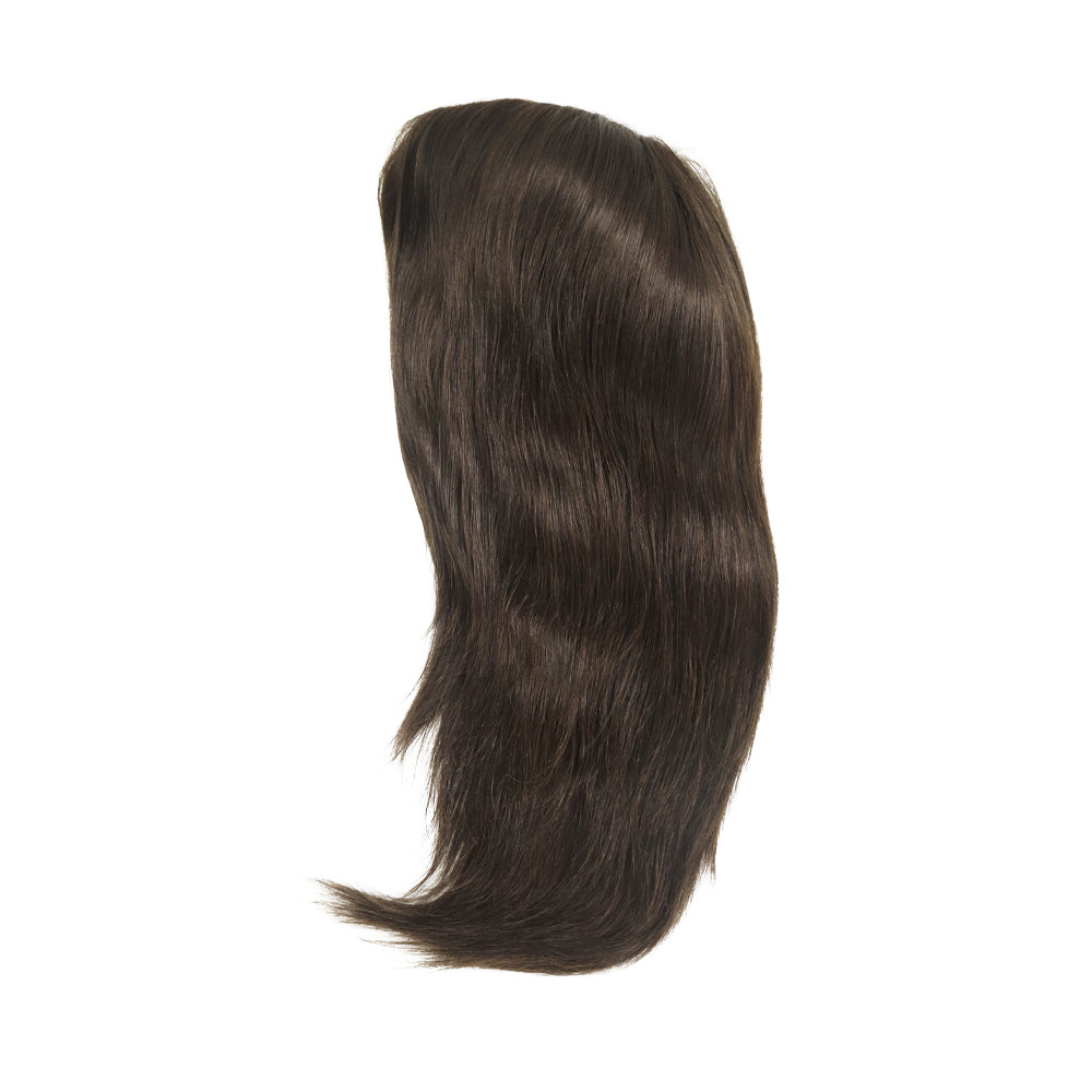 Brown Thin Polyskin Brazilian Hair Medical Wig