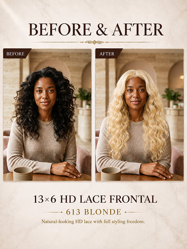 13×6 HD Lace Frontal #613 Blonde
