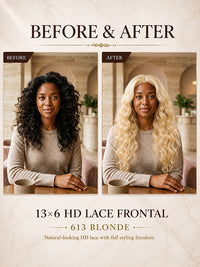 13×6 HD Lace Frontal #613 Blonde
