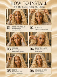 13×6 HD Lace Frontal #613 Blonde