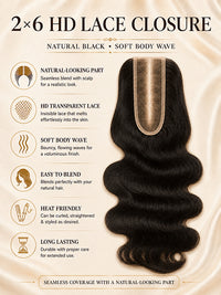 2x6 HD Lace Closure