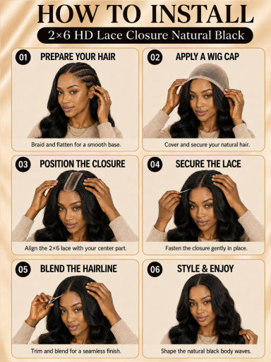 2x6 HD Lace Closure
