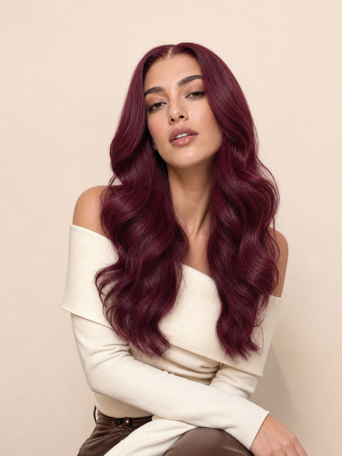 Burgundy Lace Wig