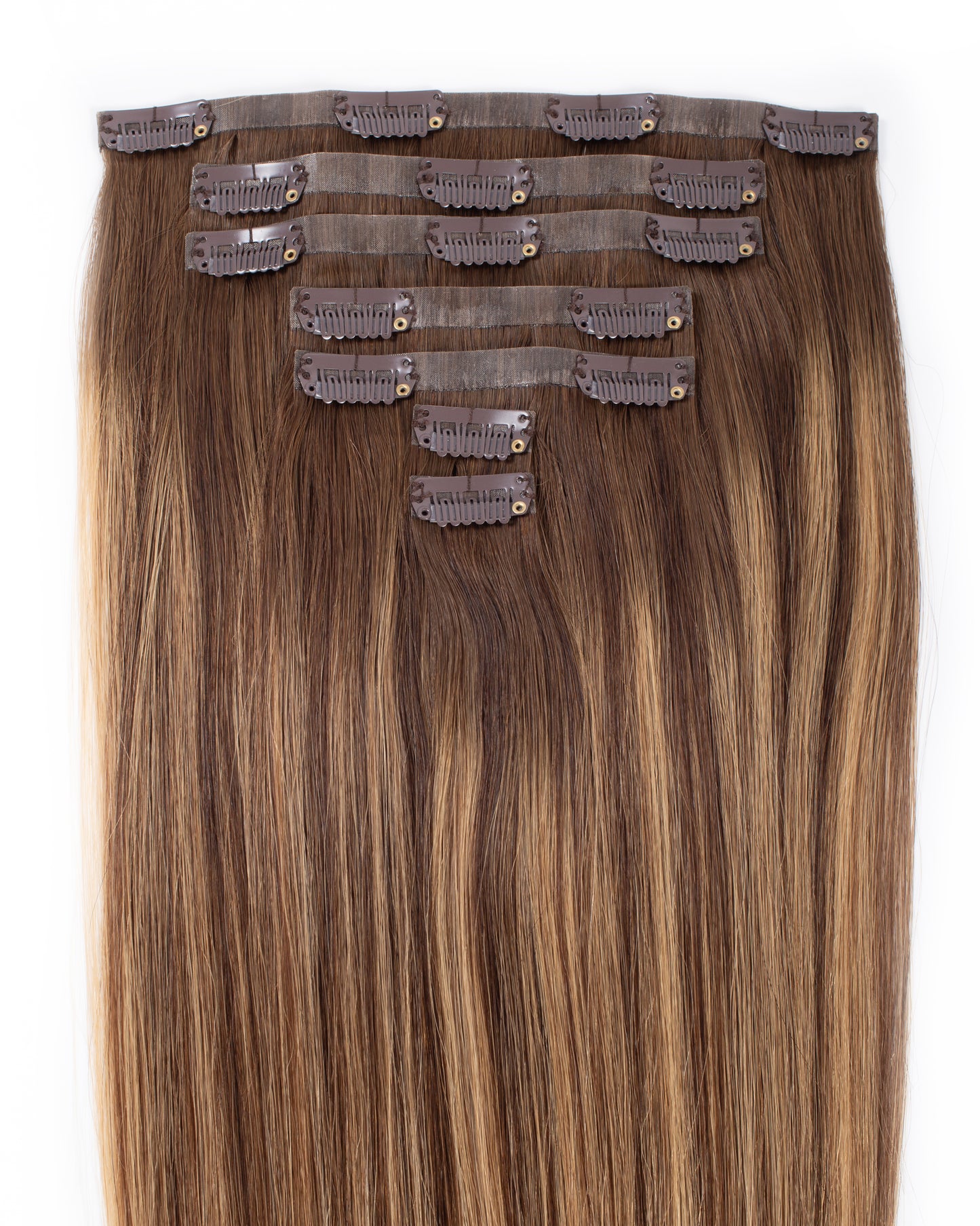 Seamless Clip Ins  Caramel Blend