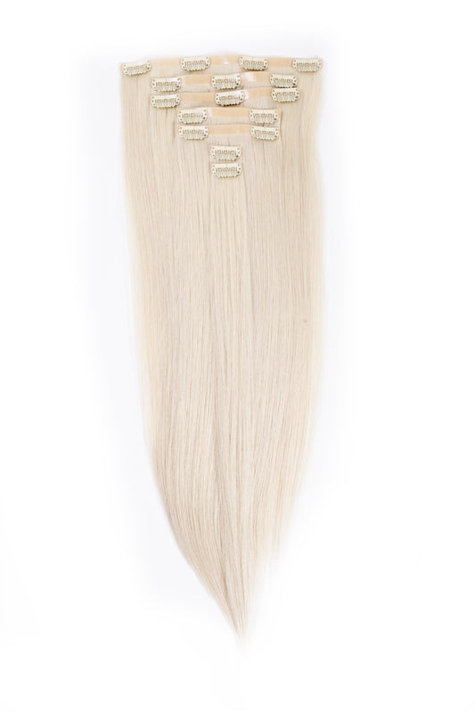 Seamless Clip Ins Platinum Blonde