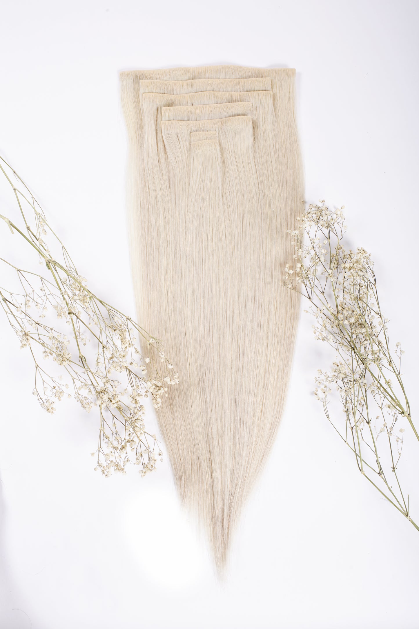 Seamless Clip Ins Platinum Blonde