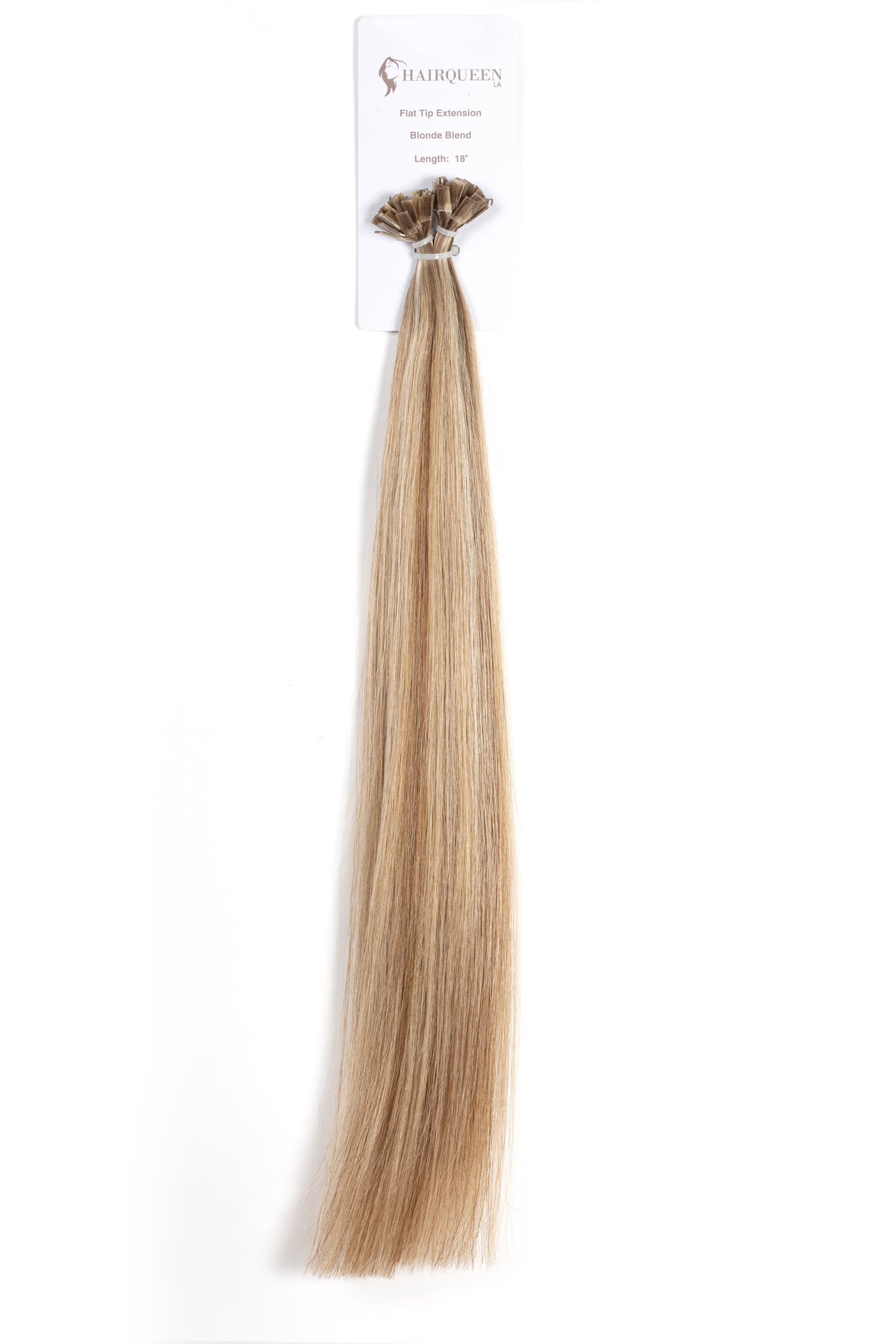 Blonde blend hair extension K-Tip bundle, straight long strands