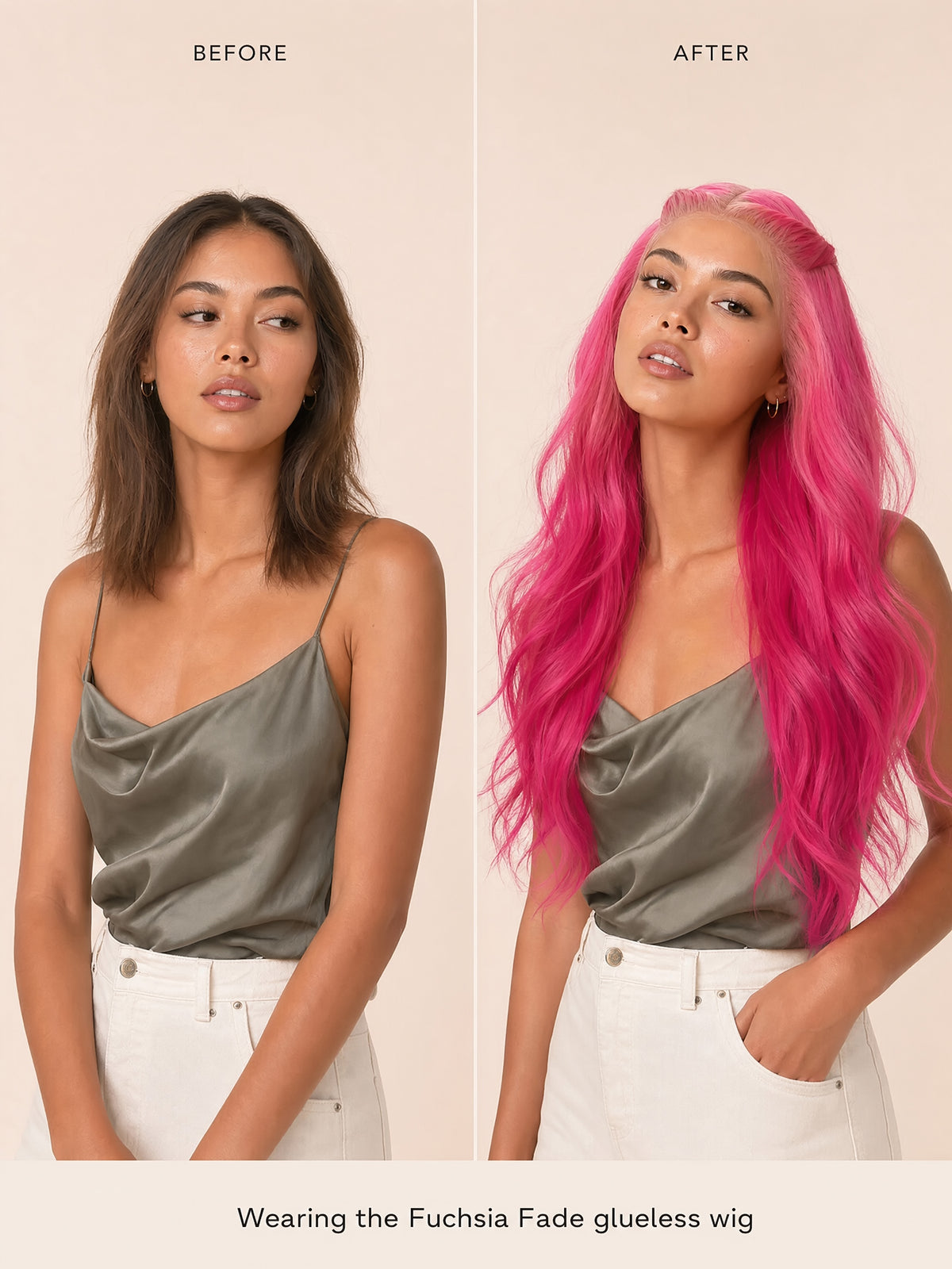 Fuchsia Fade Lace Wig