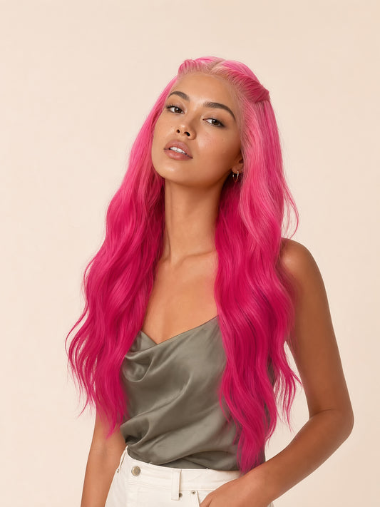 Fuchsia Fade Lace Wig
